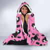 Poodle Dog Print Pattern Hooded Blanket-grizzshop