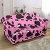 Poodle Dog Print Pattern Loveseat Cover-grizzshop