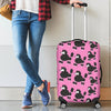 Poodle Dog Print Pattern Luggage Cover Protector-grizzshop