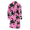 Poodle Dog Print Pattern Men Long Robe-grizzshop