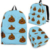 Poop Emoji Print Pattern Backpack-grizzshop