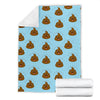 Poop Emoji Print Pattern Blanket-grizzshop