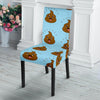 Poop Emoji Print Pattern Chair Cover-grizzshop