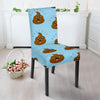 Poop Emoji Print Pattern Chair Cover-grizzshop