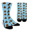 Poop Emoji Print Pattern Unisex Crew Socks-grizzshop