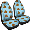 Poop Emoji Print Pattern Universal Fit Car Seat Covers-grizzshop