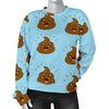 Poop Emoji Print Pattern Women's Sweatshirt-grizzshop