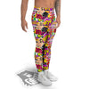 Pop Art Comics Print Pattern Men's Leggings-grizzshop