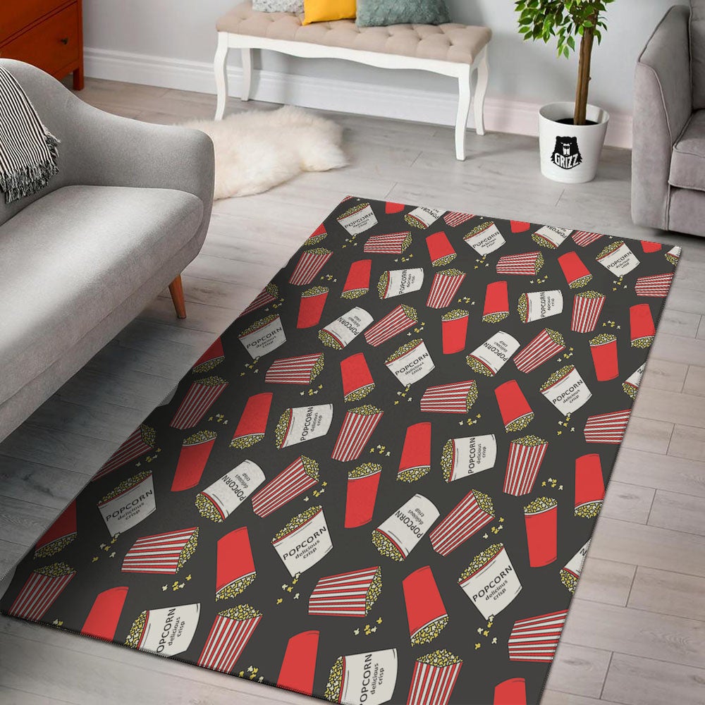 Popcorn Box Print Pattern Floor Mat-grizzshop