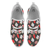 Popcorn Box Print Pattern White Athletic Shoes-grizzshop