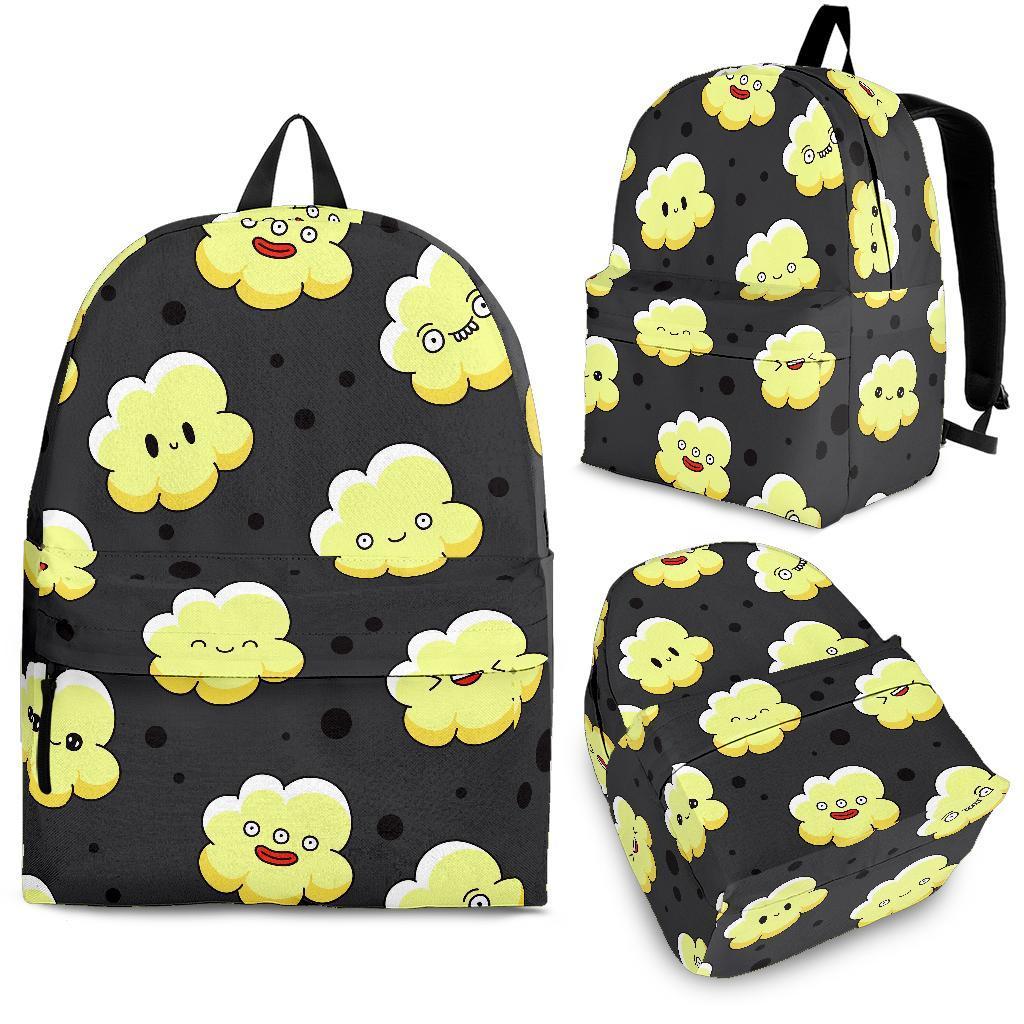 Popcorn Cartoon Pattern Print Backpack-grizzshop