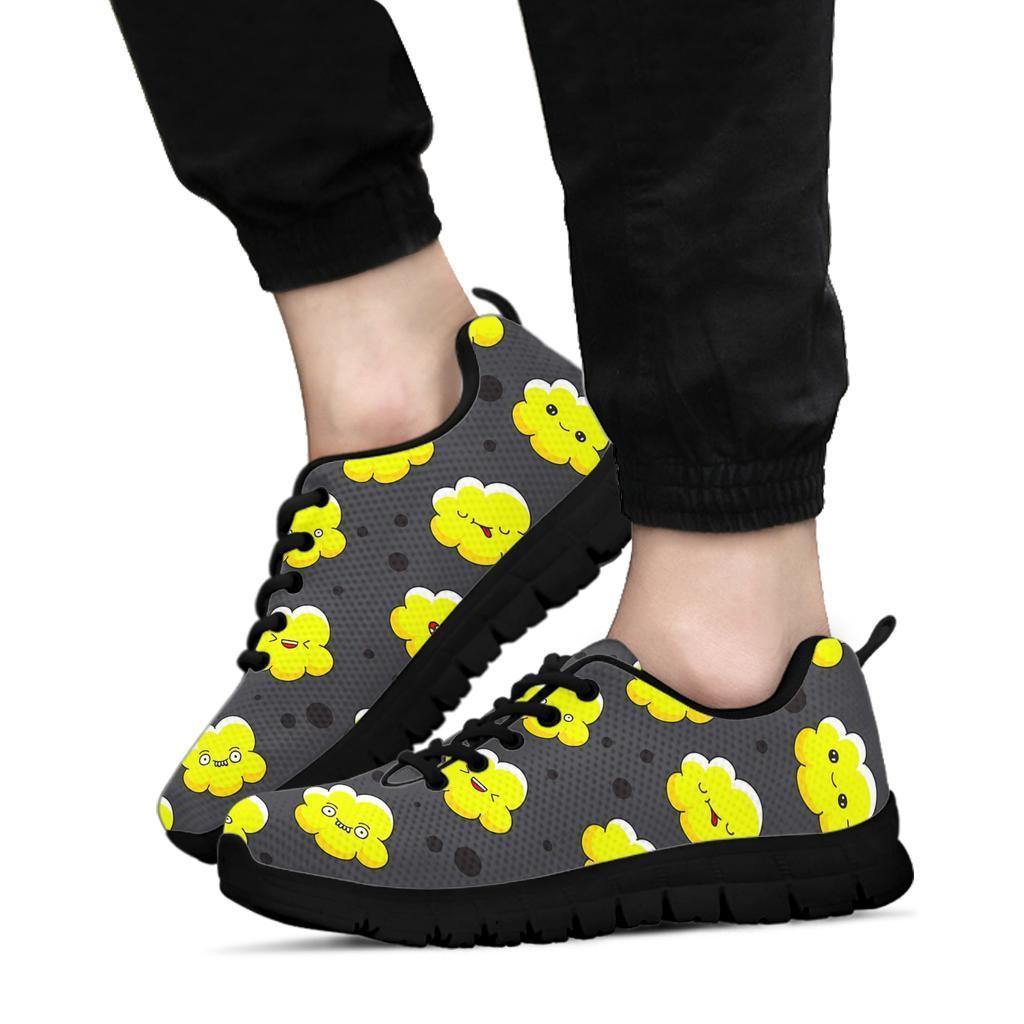 Popcorn Cartoon Pattern Print Sneaker Shoes For Men Women-grizzshop