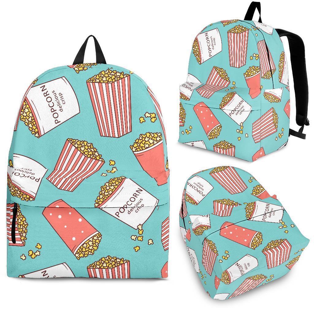 Popcorn Pastel Pattern Print Backpack-grizzshop
