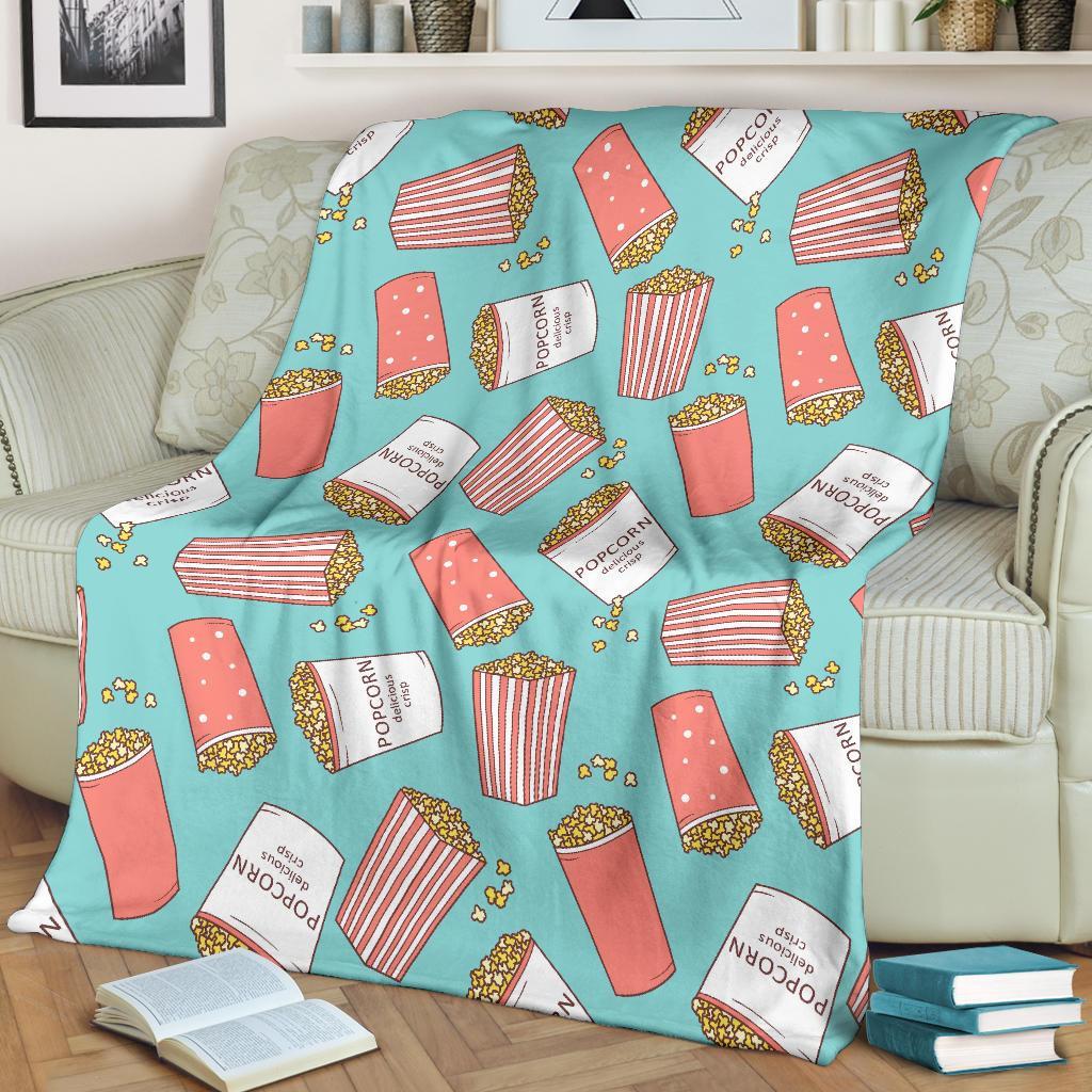 Popcorn Pastel Pattern Print Blanket-grizzshop