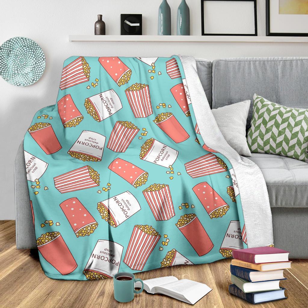 Popcorn Pastel Pattern Print Blanket-grizzshop