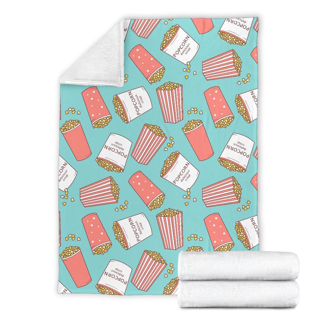 Popcorn Pastel Pattern Print Blanket-grizzshop