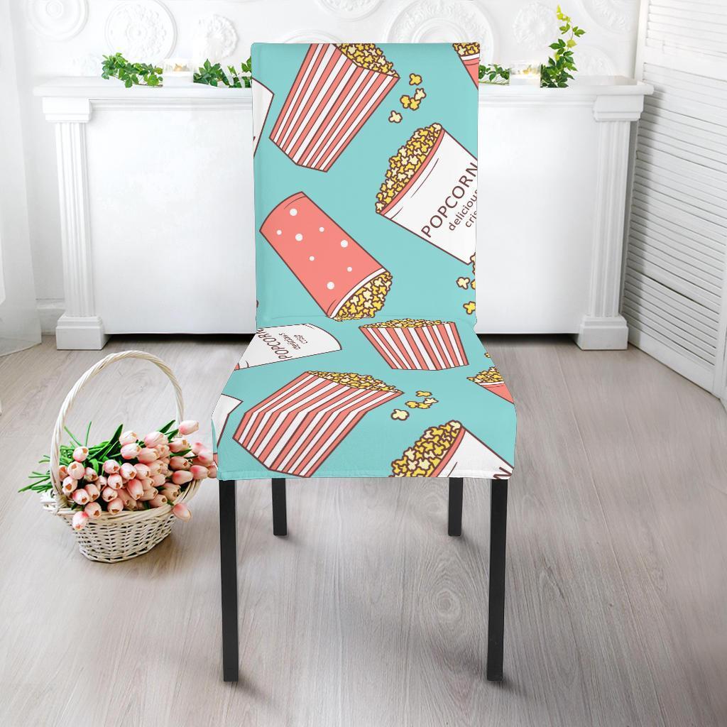 Popcorn Pastel Pattern Print Chair Cover-grizzshop