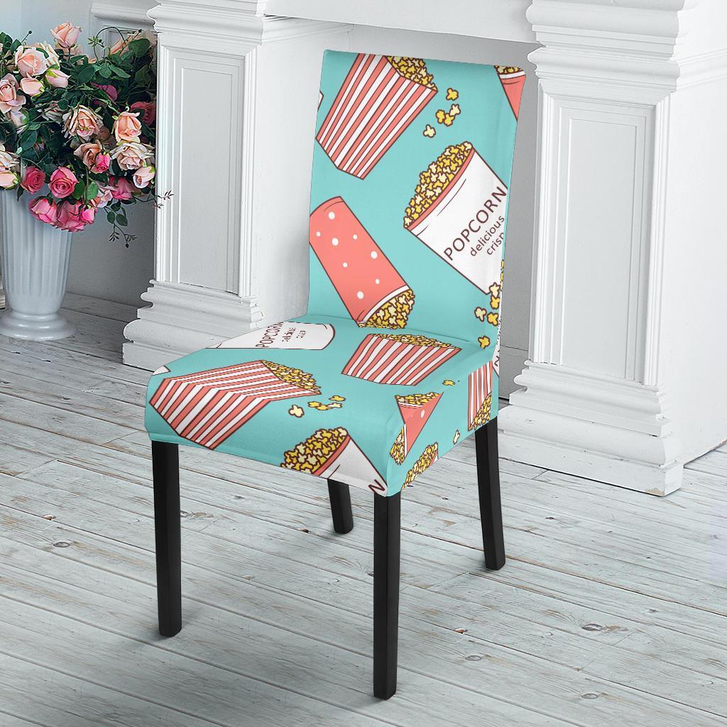 Popcorn Pastel Pattern Print Chair Cover-grizzshop