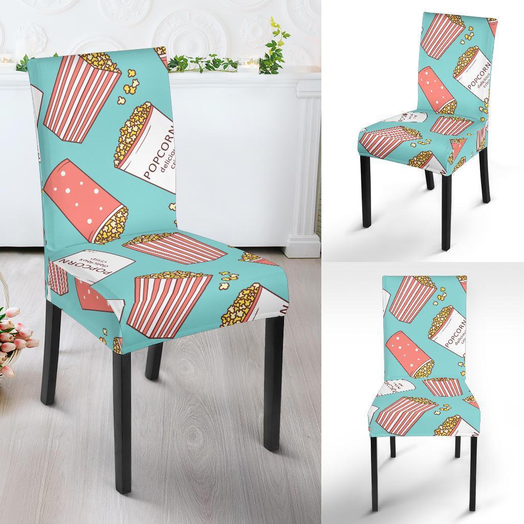 Popcorn Pastel Pattern Print Chair Cover-grizzshop