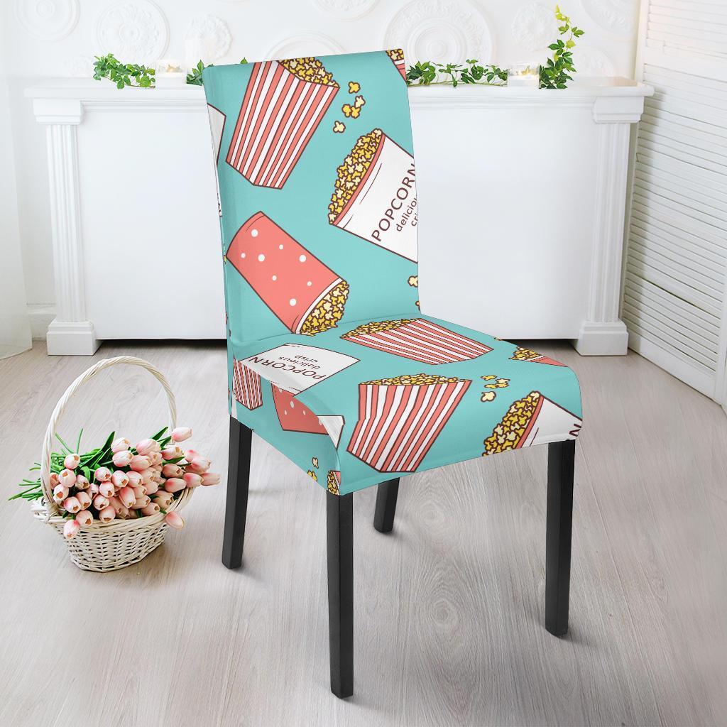 Popcorn Pastel Pattern Print Chair Cover-grizzshop