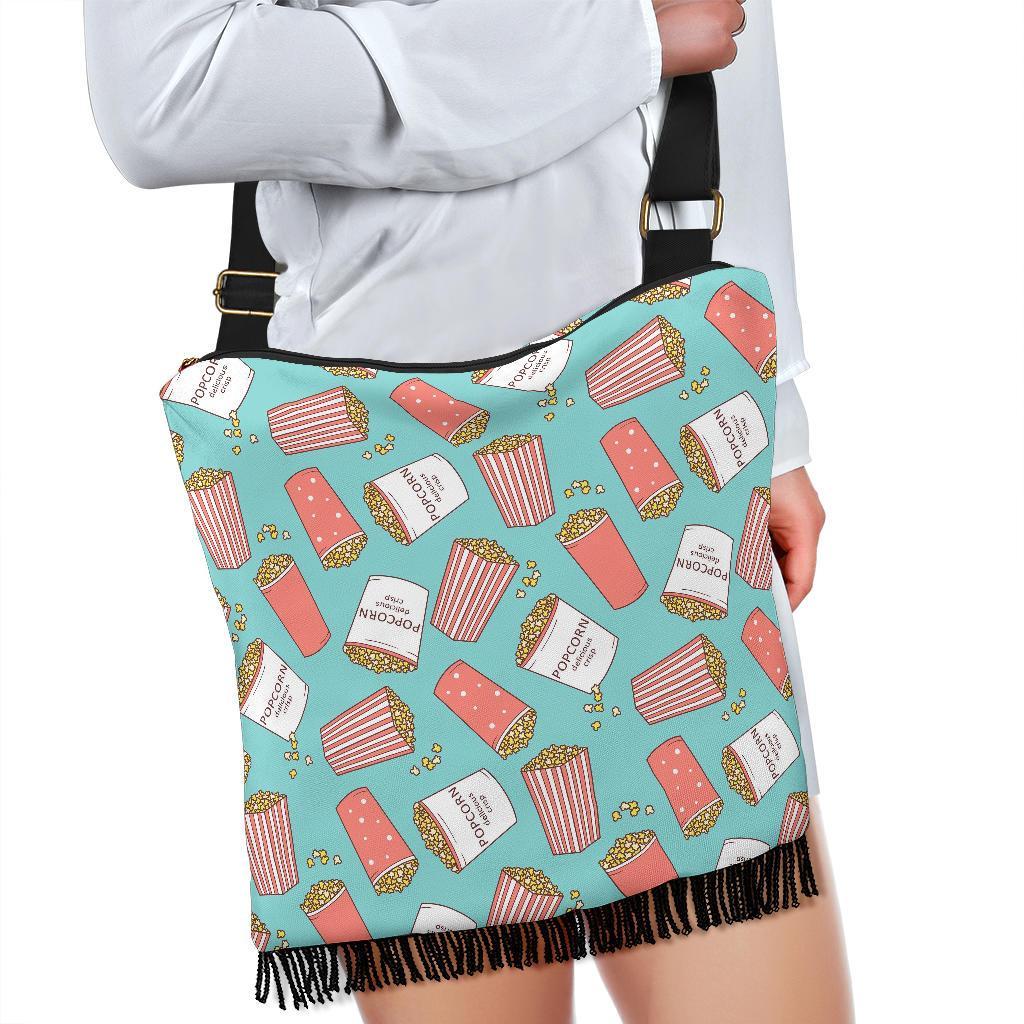 Popcorn Pastel Pattern Print Crossbody bags-grizzshop