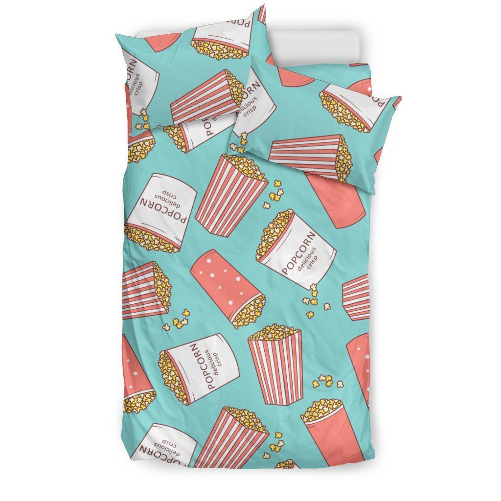 Popcorn Pastel Pattern Print Duvet Cover Bedding Set-grizzshop