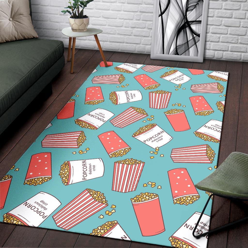 Popcorn Pastel Pattern Print Floor Mat-grizzshop