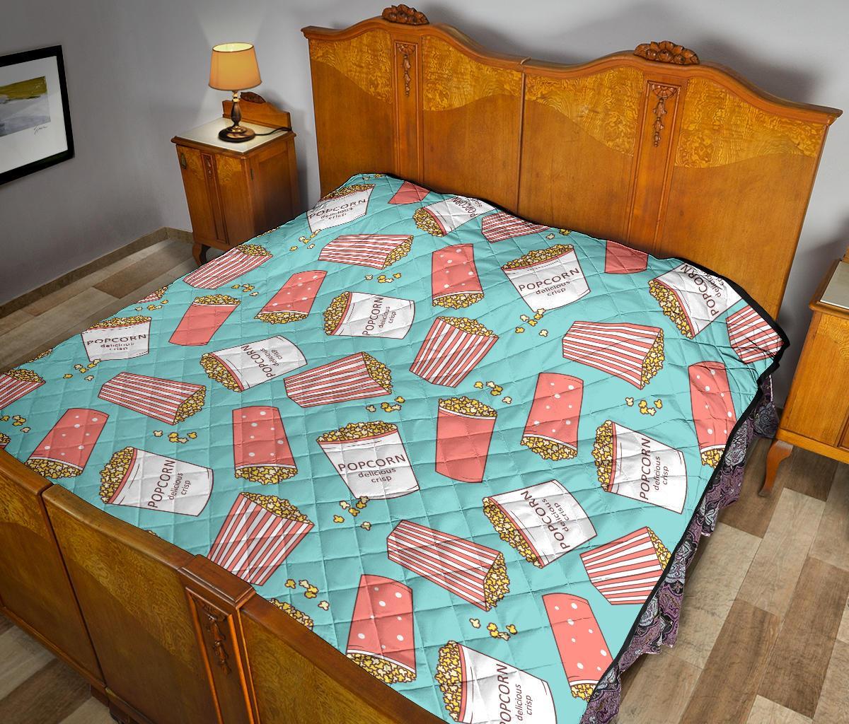 Popcorn Pastel Pattern Print Quilt-grizzshop