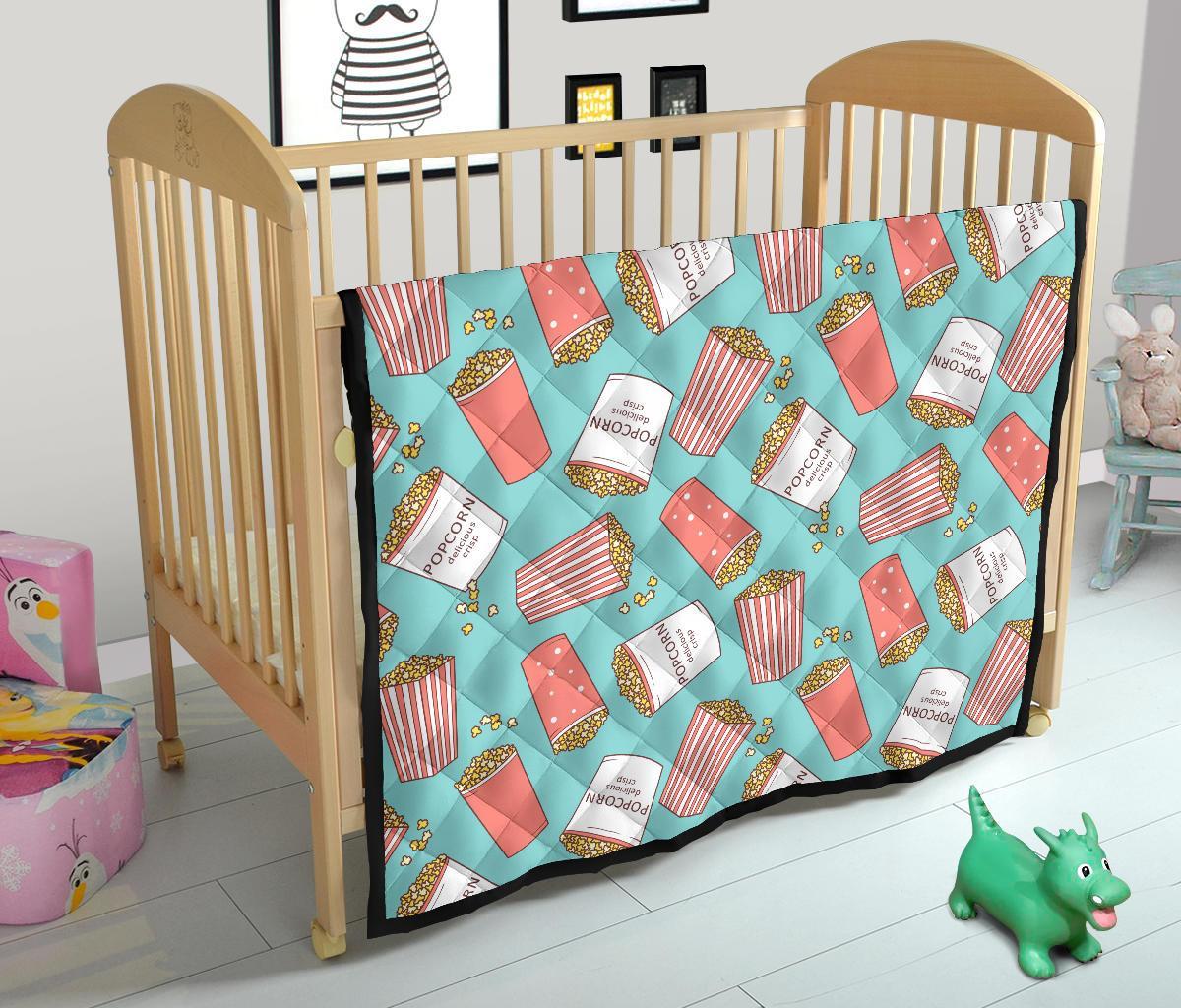 Popcorn Pastel Pattern Print Quilt-grizzshop