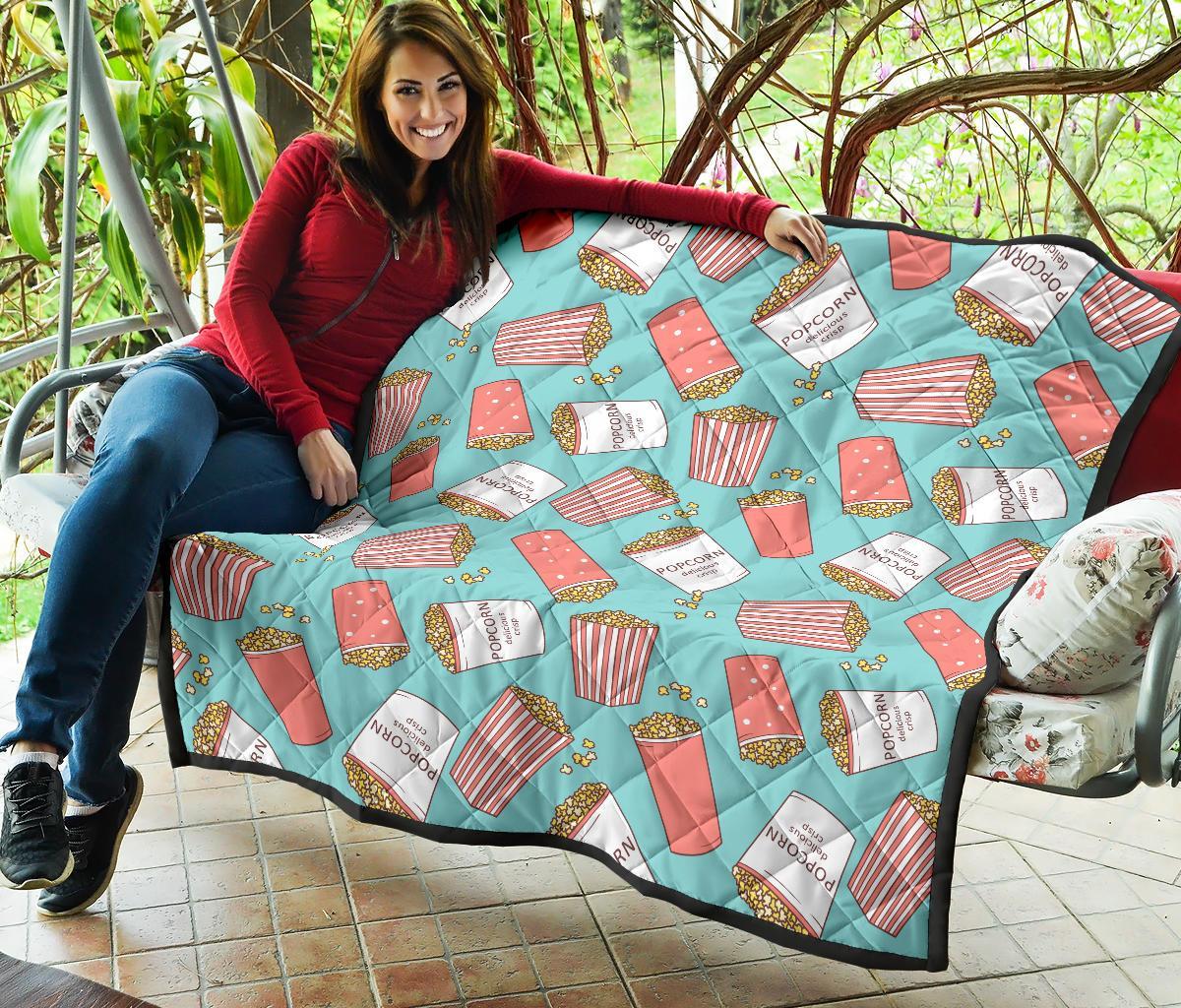 Popcorn Pastel Pattern Print Quilt-grizzshop