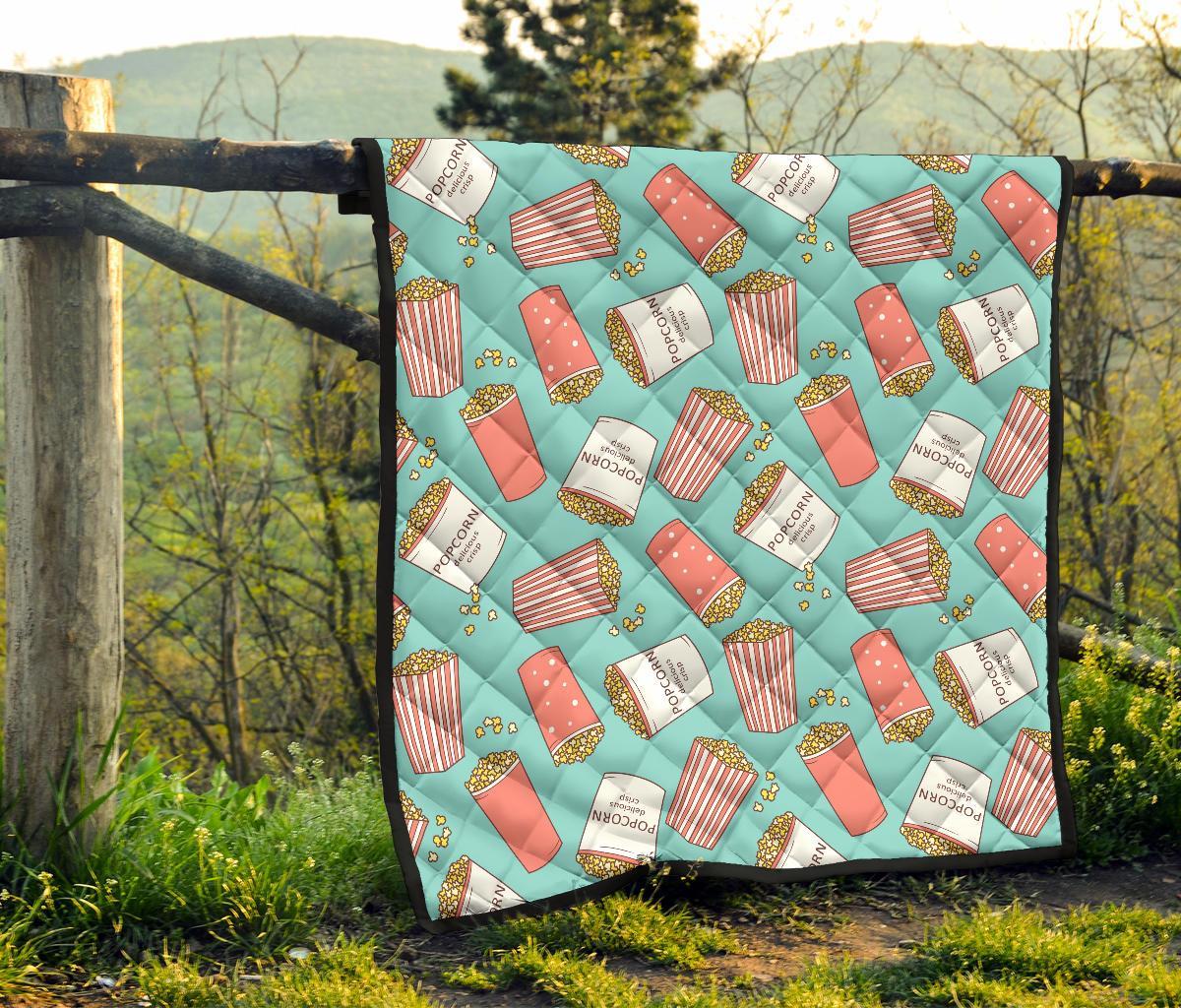 Popcorn Pastel Pattern Print Quilt-grizzshop