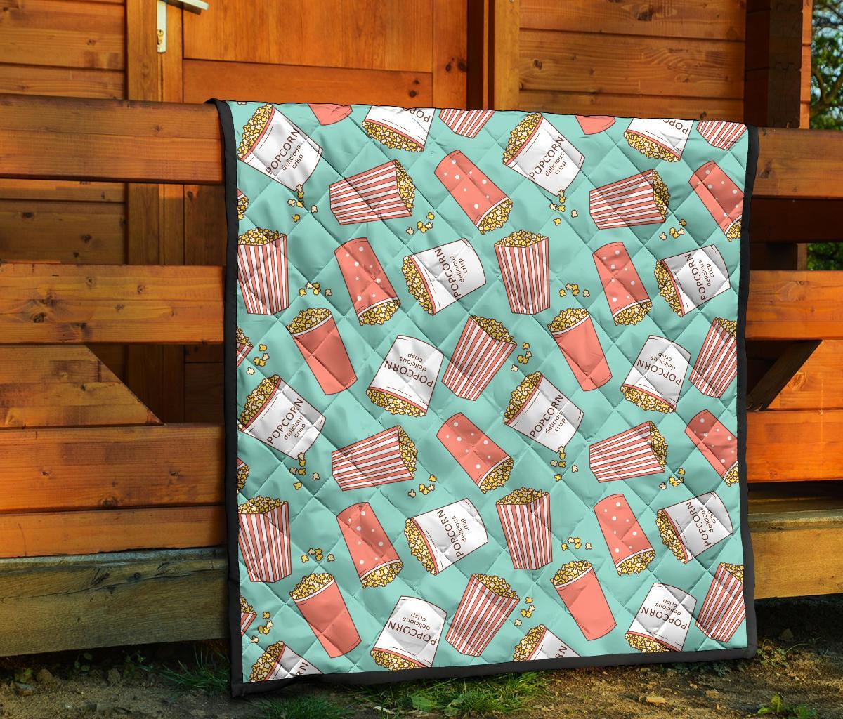 Popcorn Pastel Pattern Print Quilt-grizzshop