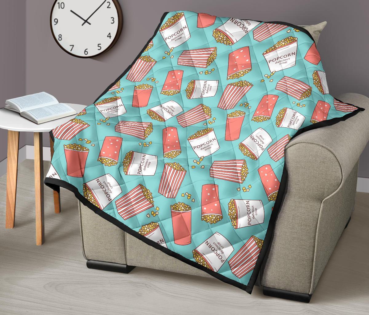 Popcorn Pastel Pattern Print Quilt-grizzshop