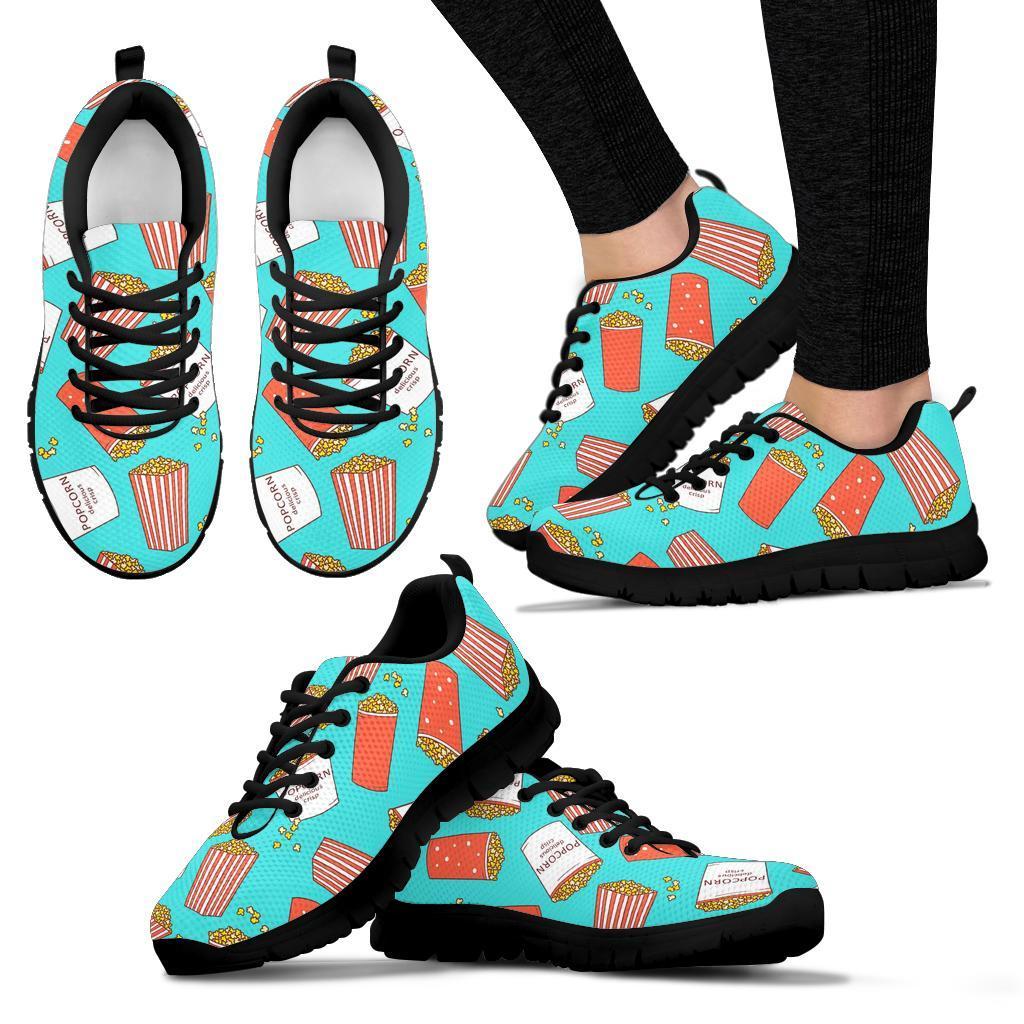 Popcorn Pastel Pattern Print Sneaker Shoes For Men Women-grizzshop