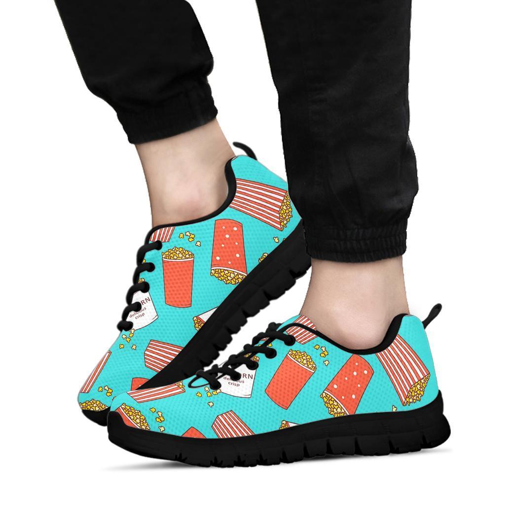 Popcorn Pastel Pattern Print Sneaker Shoes For Men Women-grizzshop