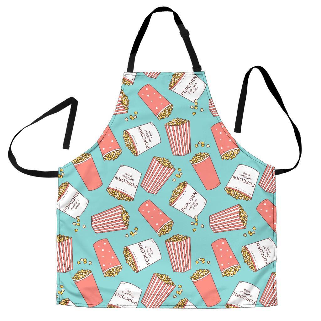 Popcorn Pastel Pattern Print Women's Apron-grizzshop