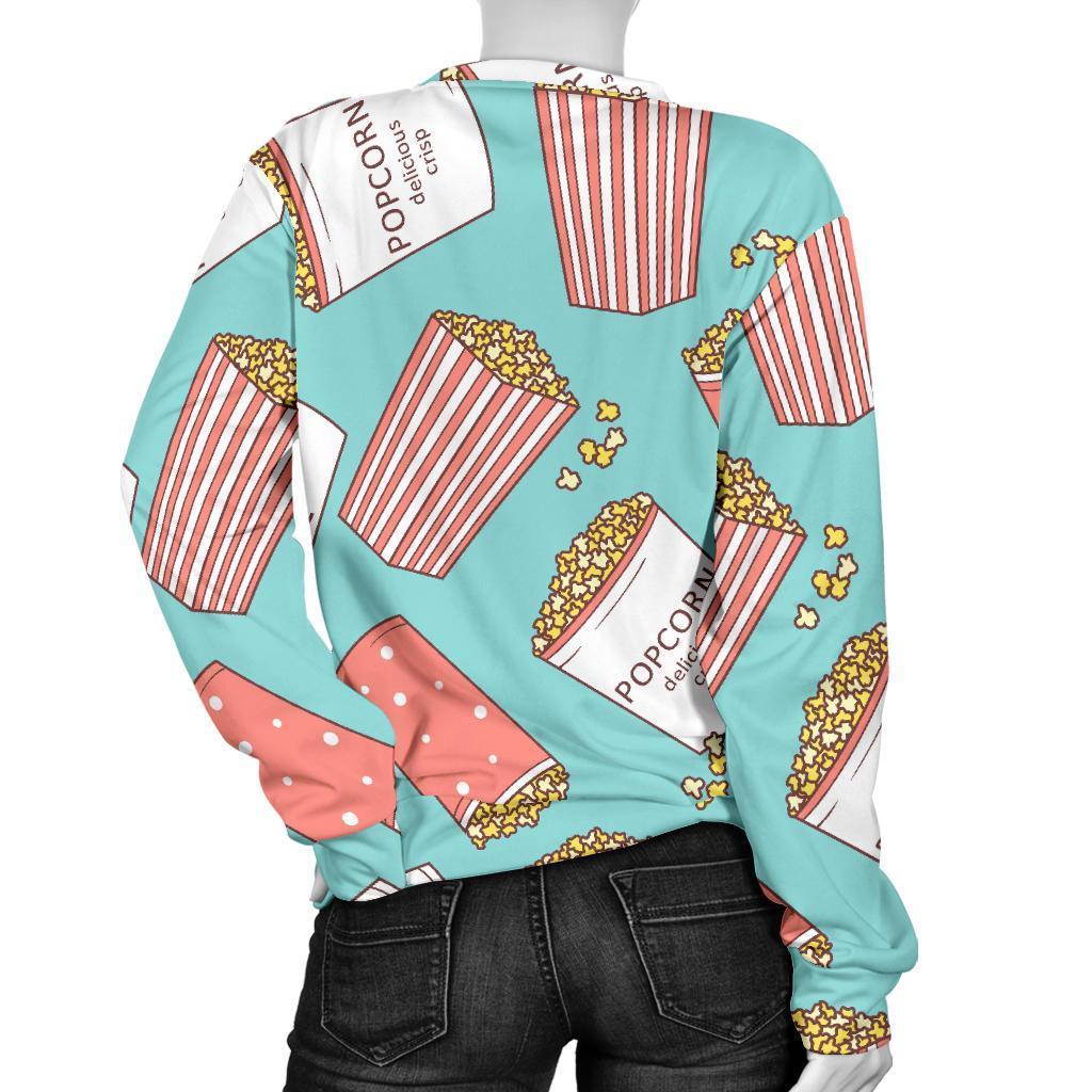 Popcorn Pastel Pattern Print Women's Sweatshirt-grizzshop