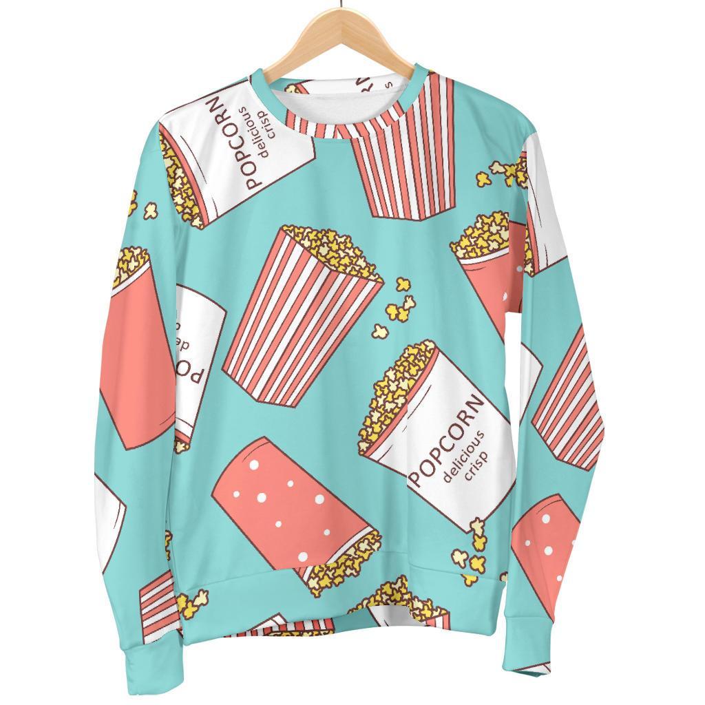 Popcorn Pastel Pattern Print Women's Sweatshirt-grizzshop