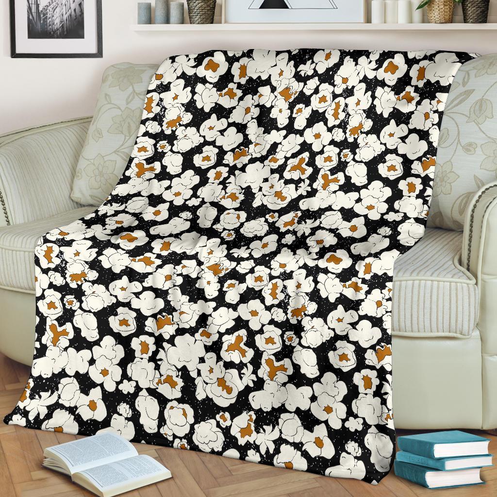 Popcorn Pattern Print Blanket-grizzshop