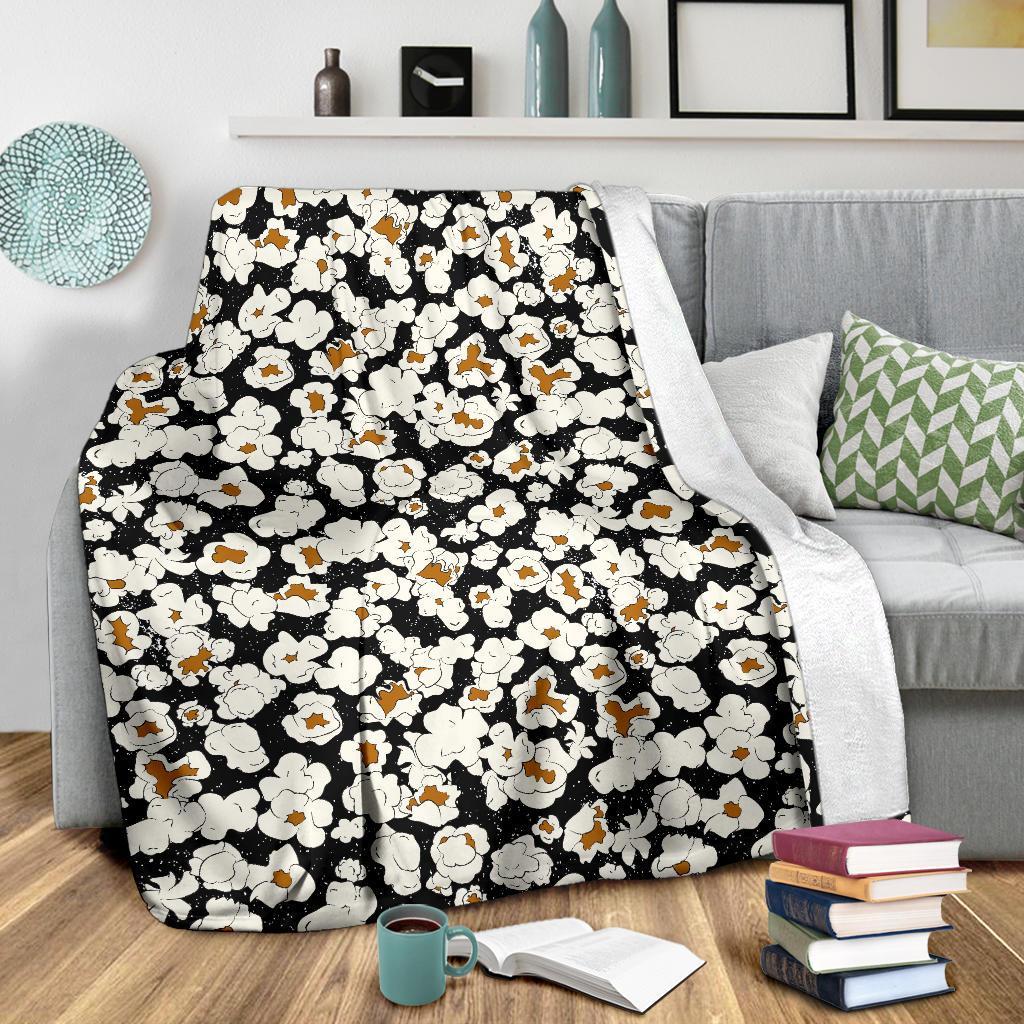 Popcorn Pattern Print Blanket-grizzshop