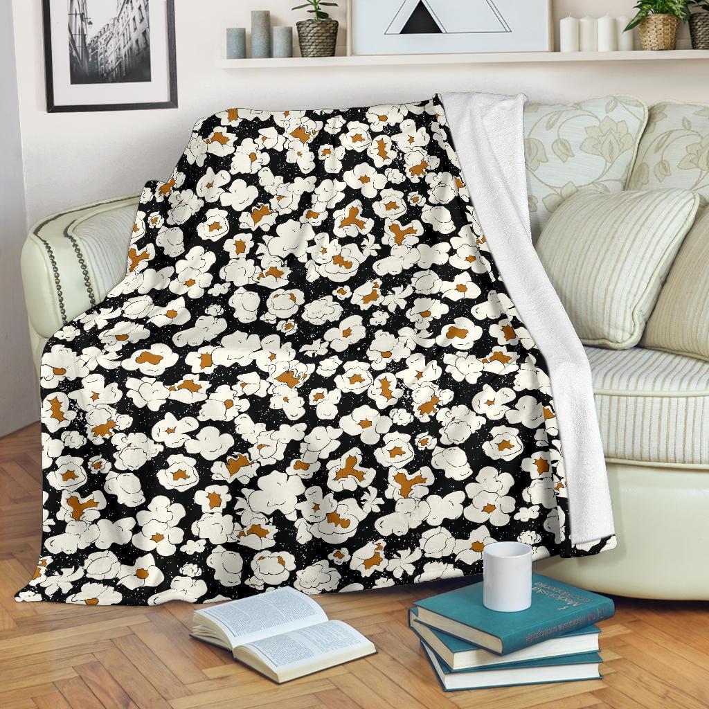 Popcorn Pattern Print Blanket-grizzshop