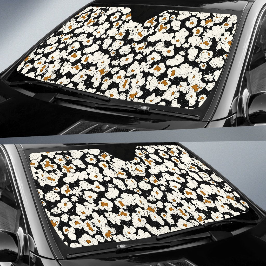 Popcorn Pattern Print Car Sun Shade-grizzshop
