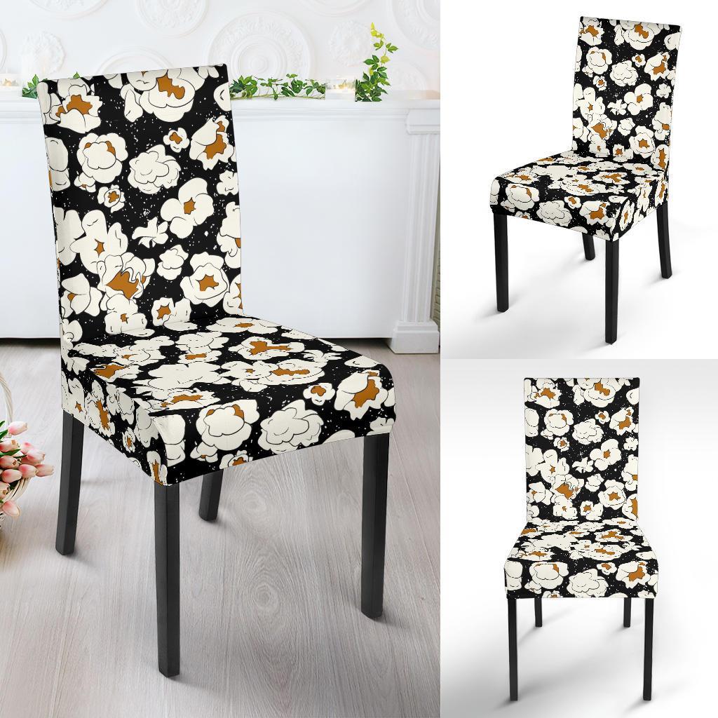 Popcorn Pattern Print Chair Cover-grizzshop