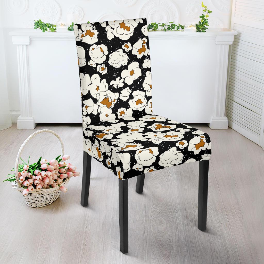 Popcorn Pattern Print Chair Cover-grizzshop