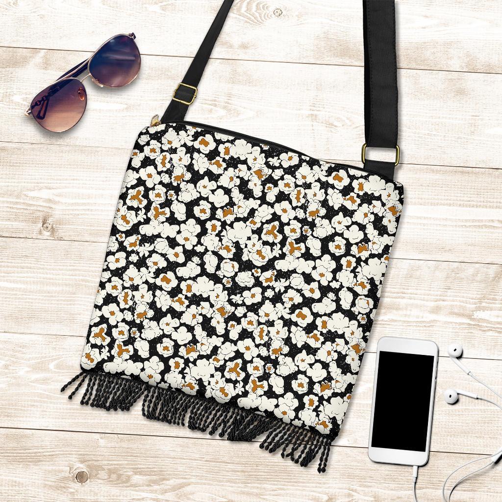 Popcorn Pattern Print Crossbody bags-grizzshop