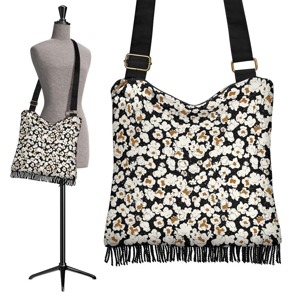 Popcorn Pattern Print Crossbody bags-grizzshop