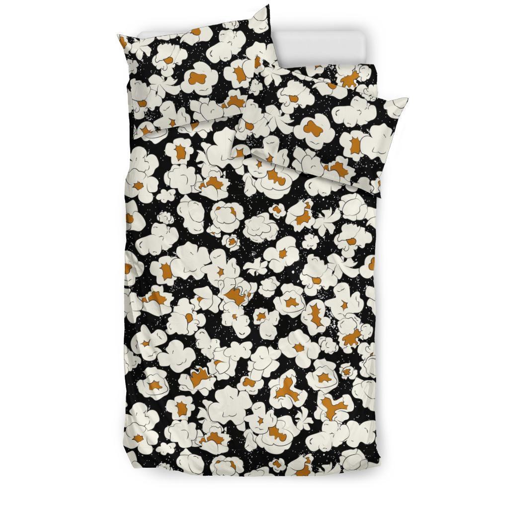 Popcorn Pattern Print Duvet Cover Bedding Set-grizzshop