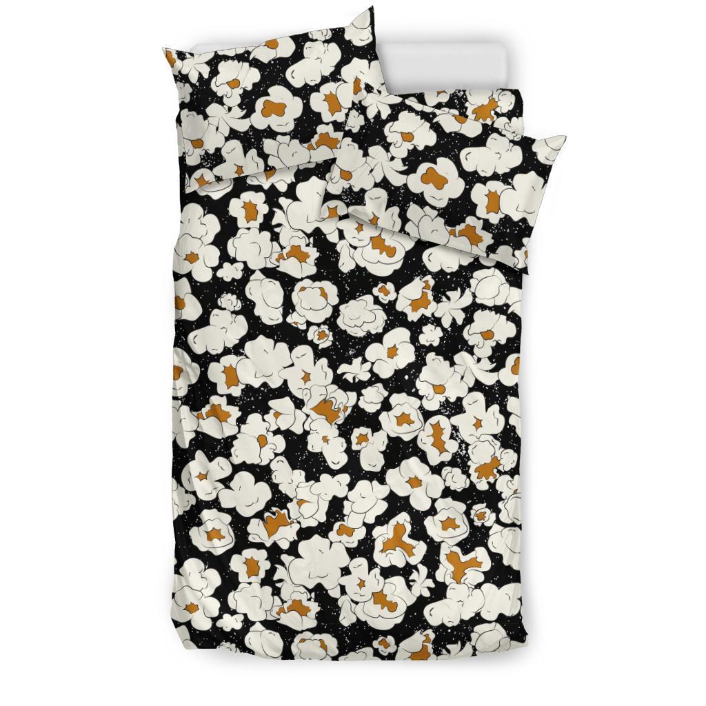 Popcorn Pattern Print Duvet Cover Bedding Set-grizzshop