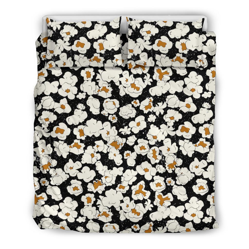 Popcorn Pattern Print Duvet Cover Bedding Set-grizzshop