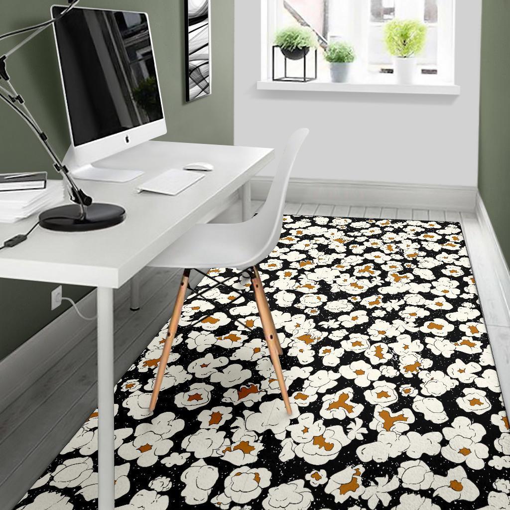 Popcorn Pattern Print Floor Mat-grizzshop